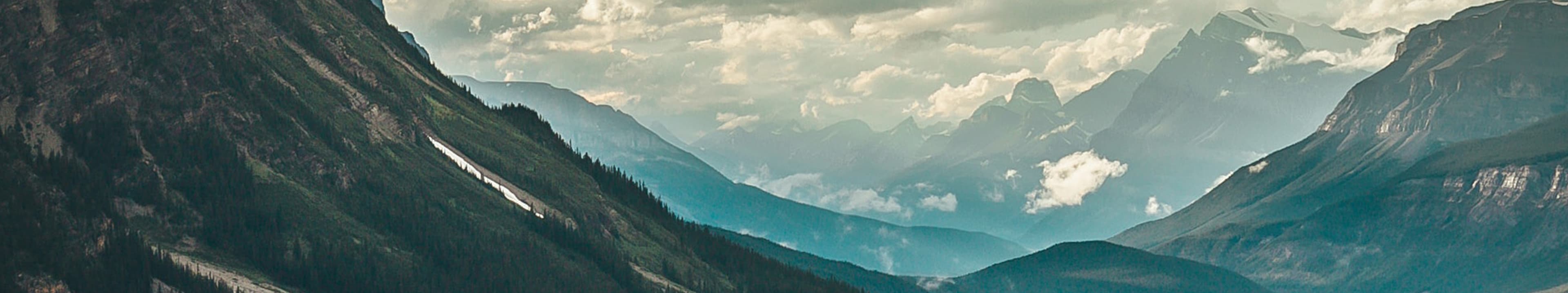 Mountains above Peyto Lake